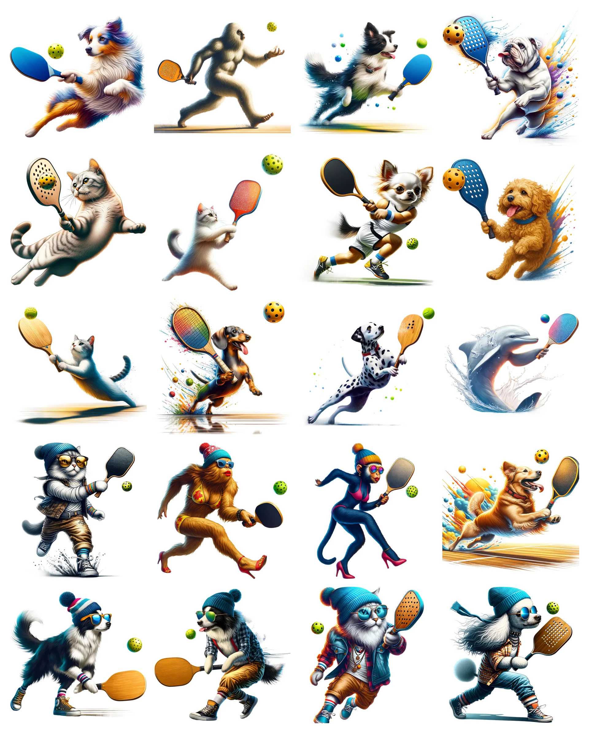 Pickleball PNG Bundle | 51 Designs | Commercial Use | Sublimation Clipart product image (1)