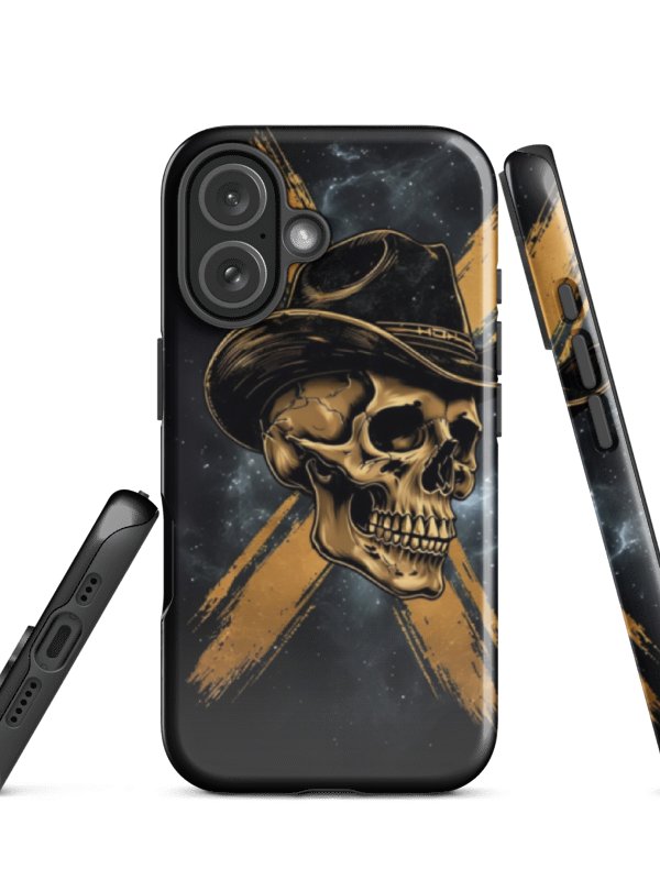 Golden Cowboy Skull Tough iPhone® Case product image (5)