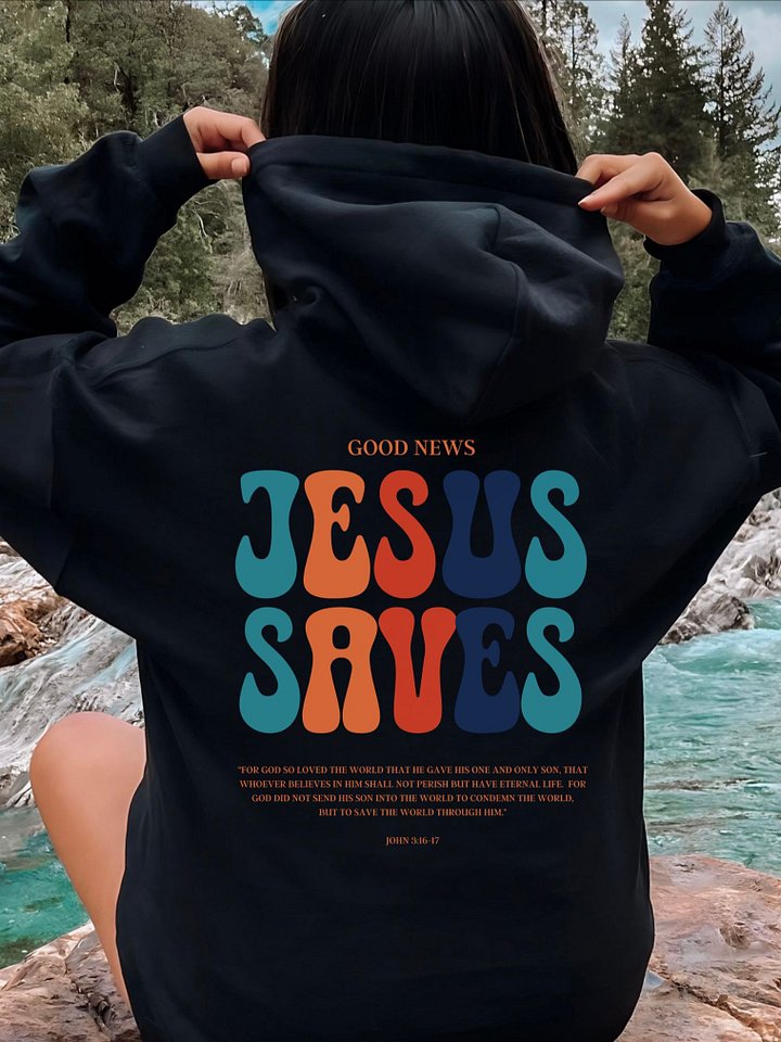 Aesthetic Jesus Saves Christian Unisex Hoodie product image (1)