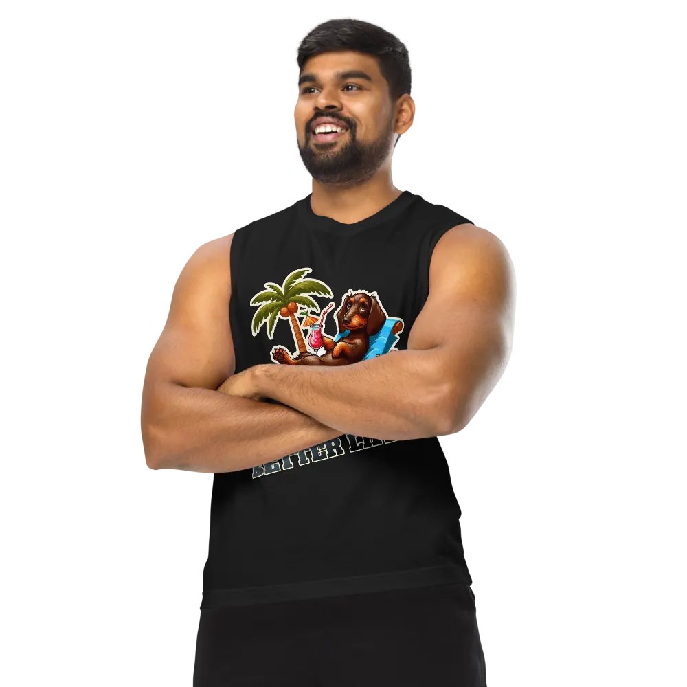 Work Hard – Dachshund Muscle Tank product image (12)
