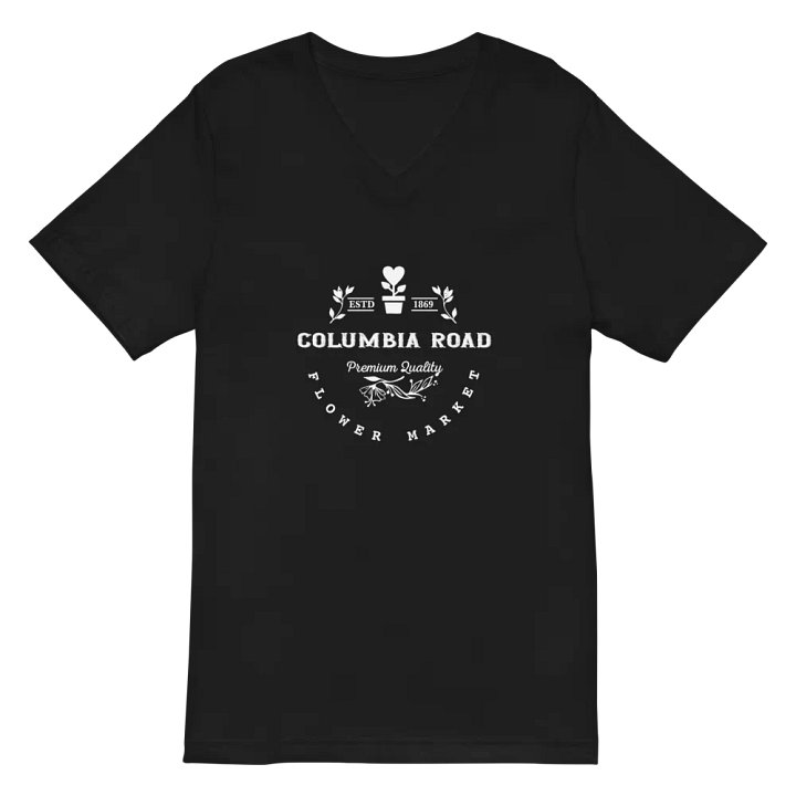 Columbia Road Market Unisex V Neck T Shirt (Black) product image (2)