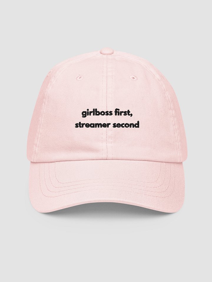 Girlboss First, Streamer Second Baseball Hat product image (1)
