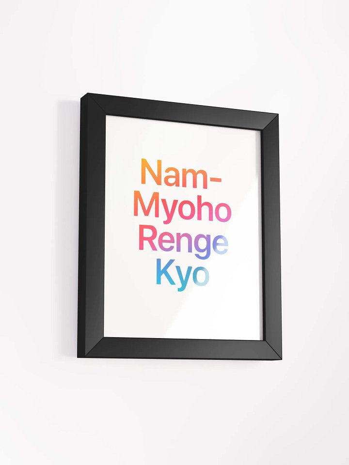 Nam-Myoho-Renge-Kyo Framed Wall Art product image (2)