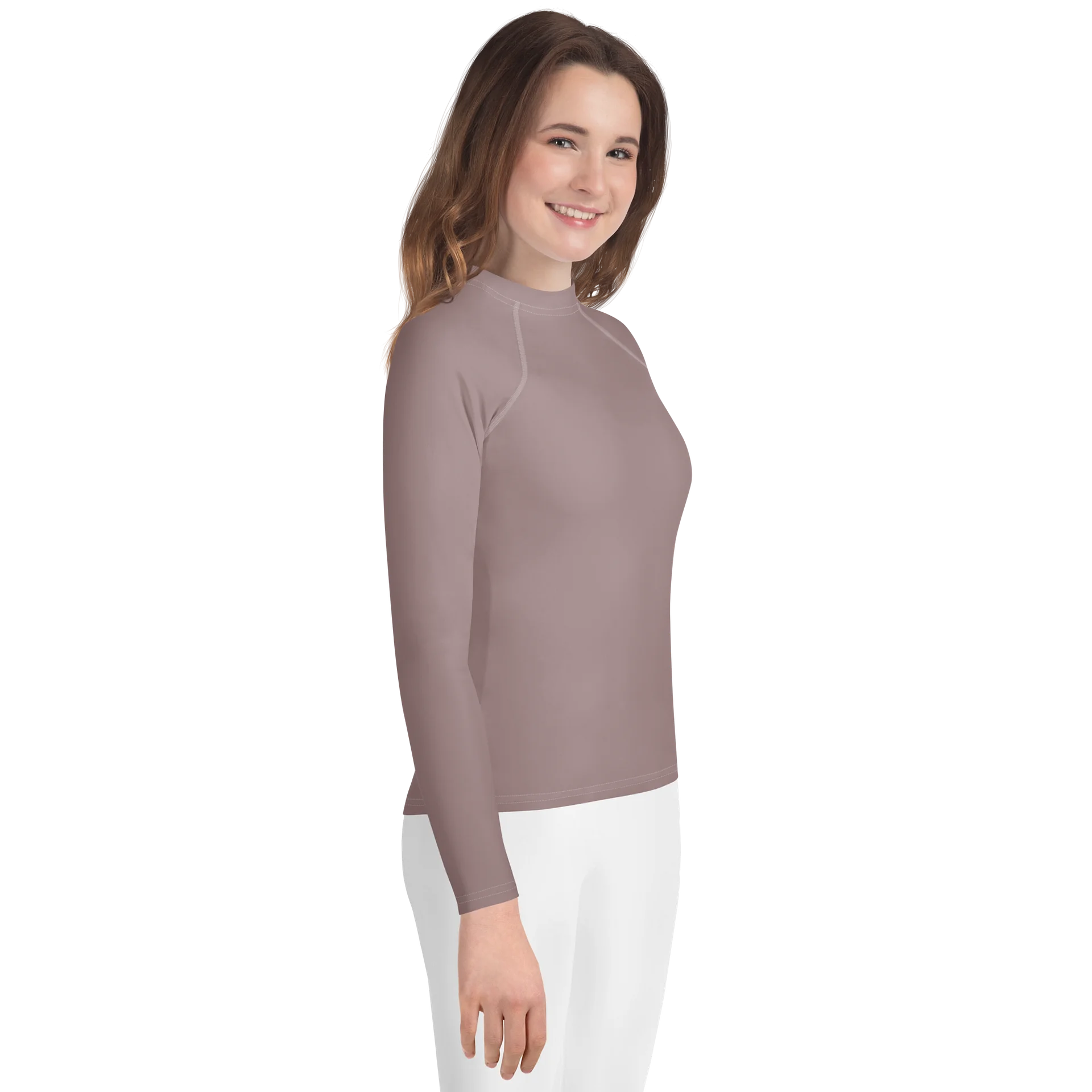 Muted Mauve Youth Rash Guard product image (4)