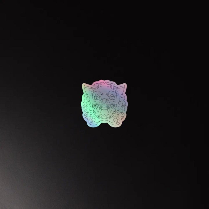 Holographic Foo Dog sticker product image (4)