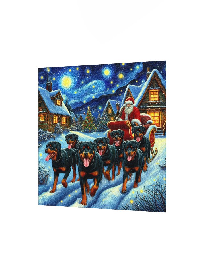 Rottweilers Starry Christmas Night Poster product image (9)