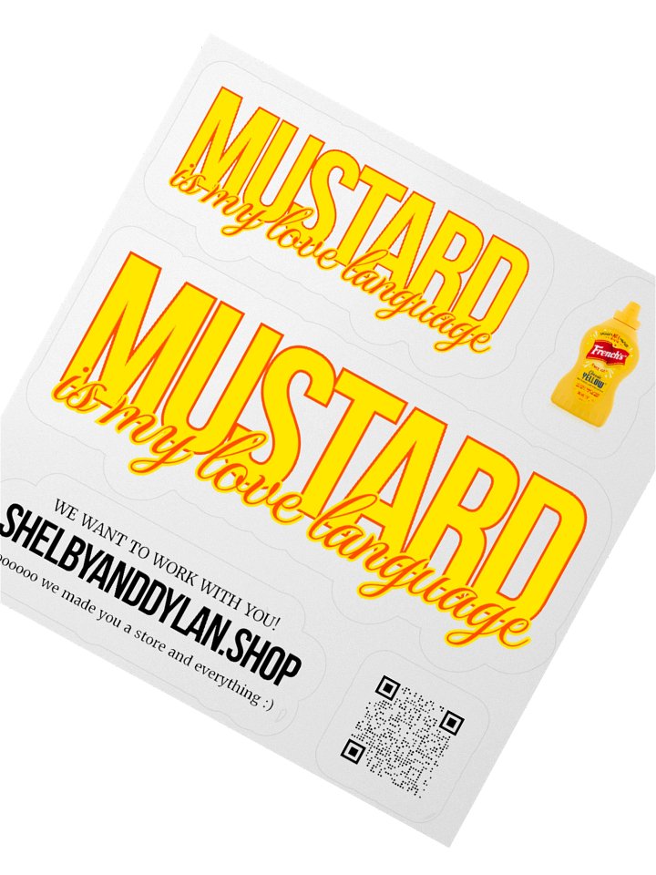 [MODIFIED] Mustard Sticker Set product image (4)