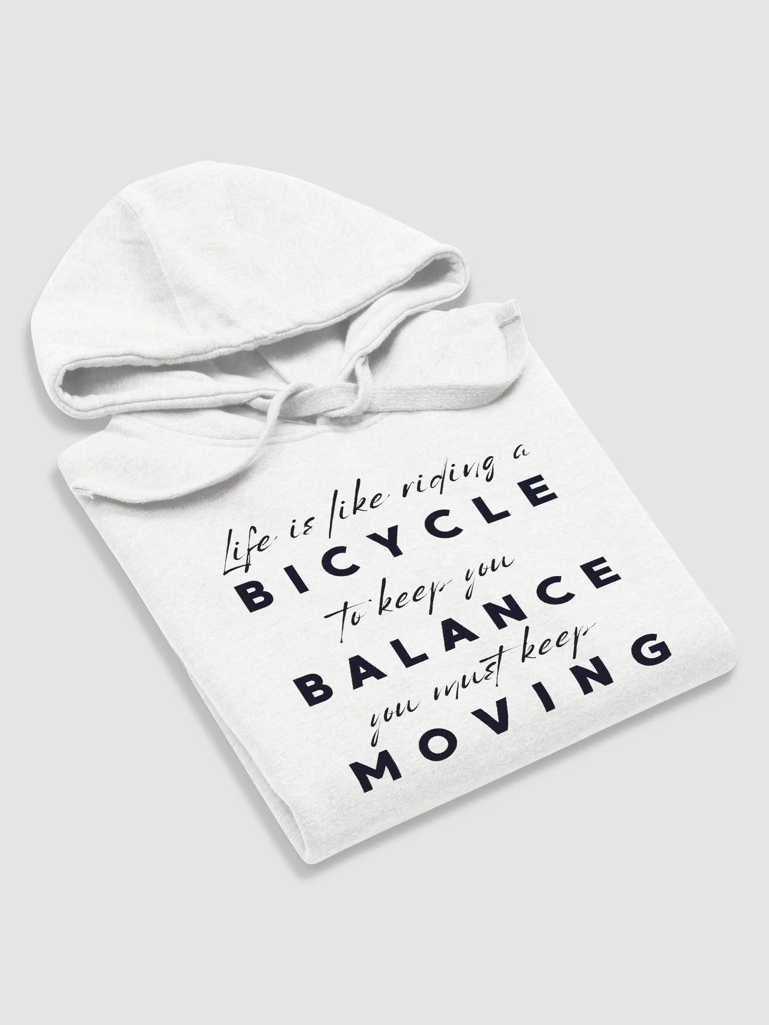 "Life is like a BICYCLE..." Premium Unisex Hoodie product image (5)