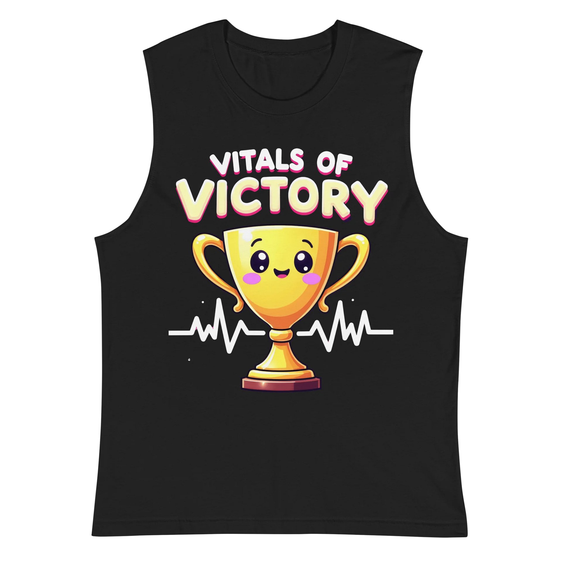 heartbeat trophy, Kawaii Vital Victory Trophy Muscle Tank product image (2)