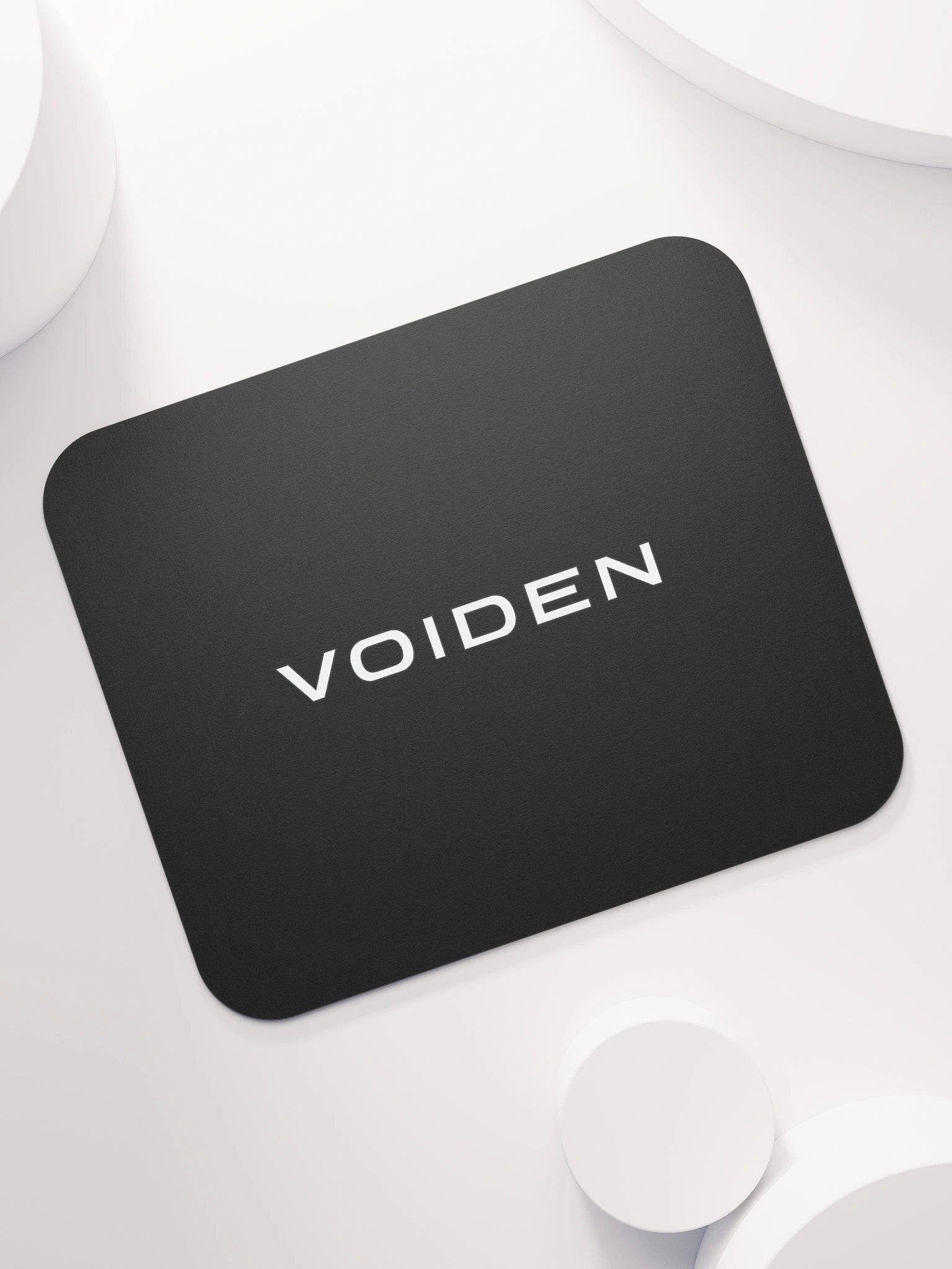 VOIDEN // Classic Mouse Pad – Center Logo (Black) product image (7)