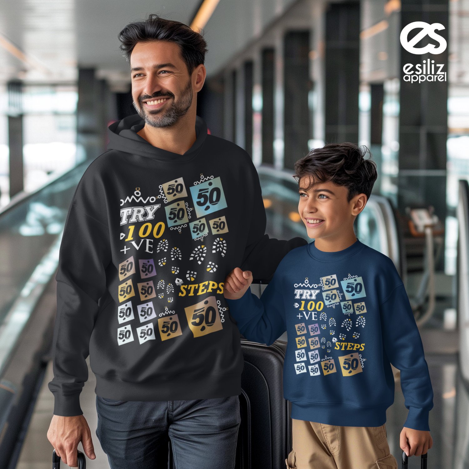 esiliz 50 and 100 Urban Grid Hoodie product image (3)