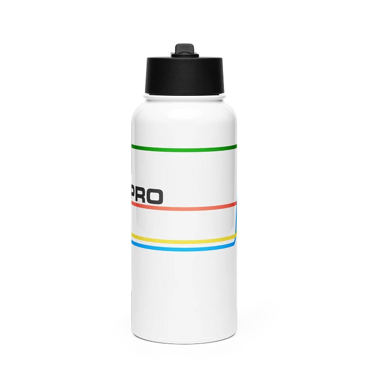 80s inspired STFC.PRO graph lines Water Bottle product image (1)