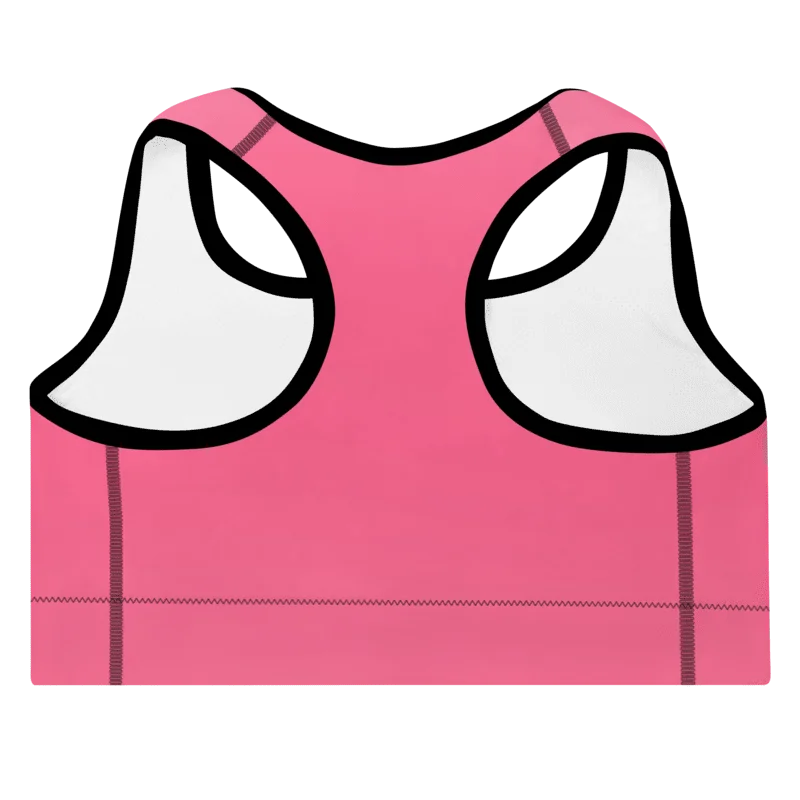 XPRESSACTIVE Pink All-Over Print Padded Sports Bra product image (4)