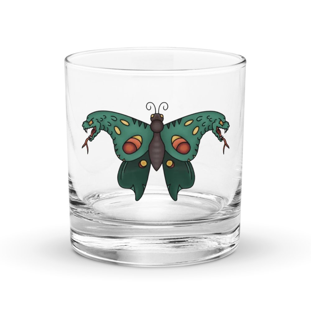 Atlas Moth Rocks Glass product image (1)