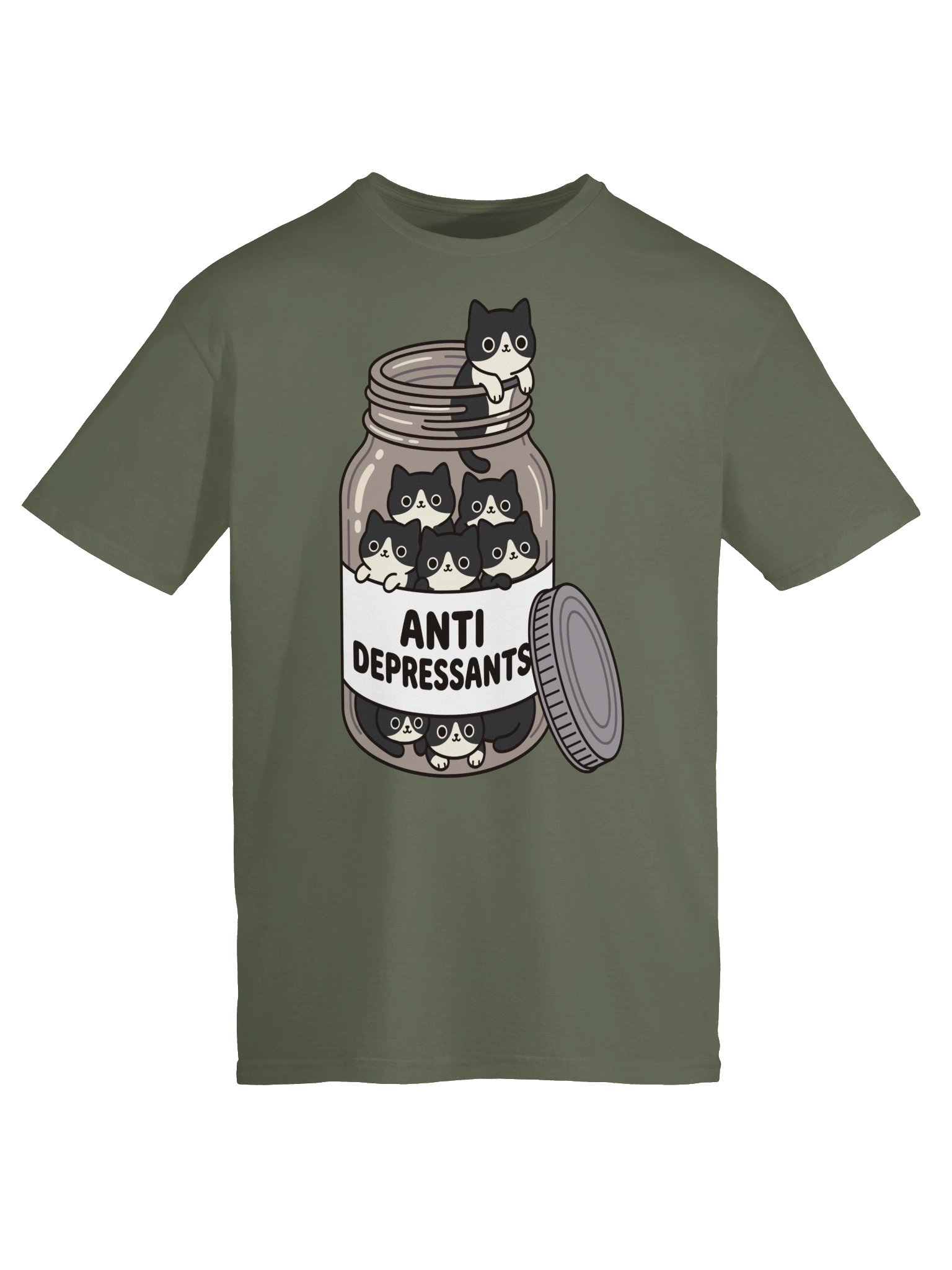 Antidepressant Tuxedo Cat Tee product image (6)