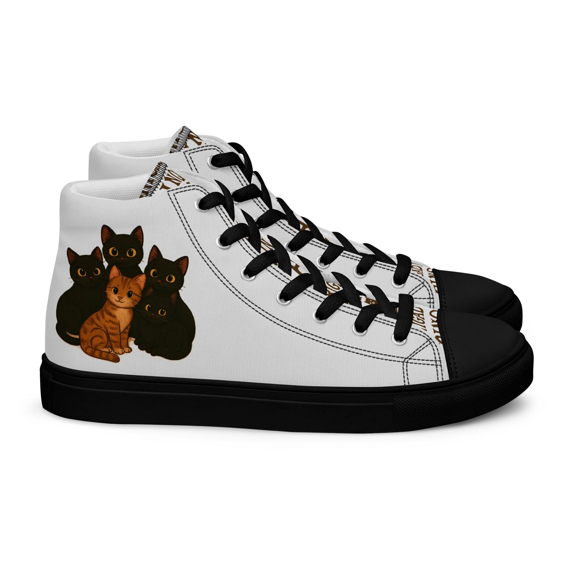 Kitty Cat Men's High Top Shoes product image (2)