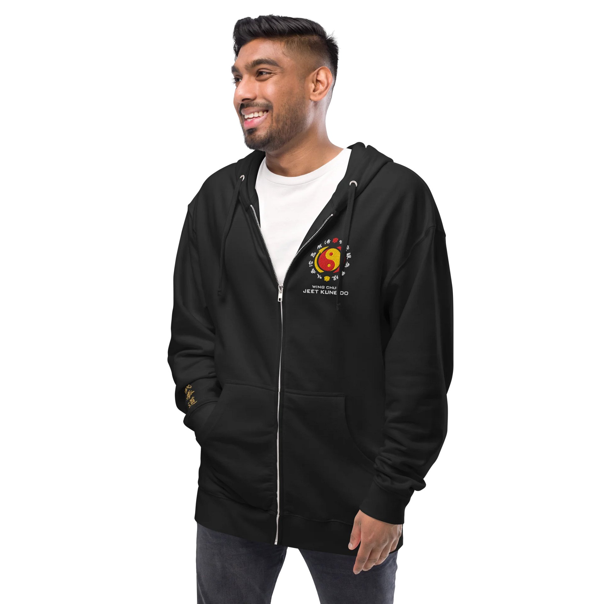 Sifu Nate Wing Chun & Jeet Kune Do Embroidered Zip Hoodie product image (10)