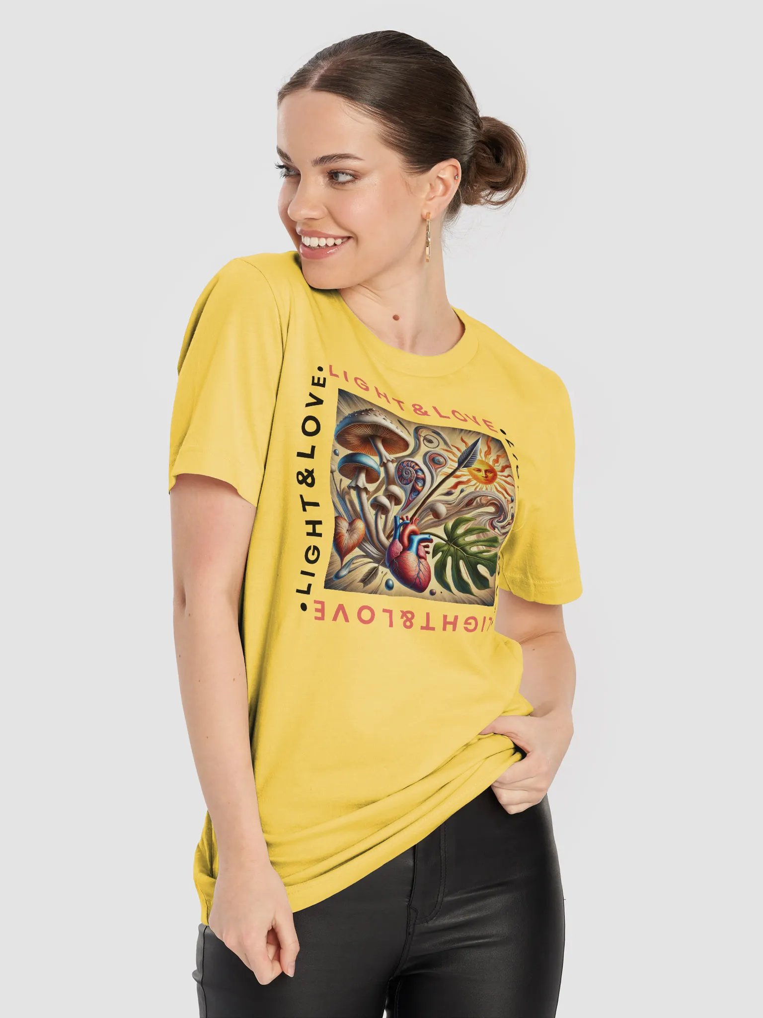 Light & Love Tee: Stay Calm and Salvador Dalí On product image (93)