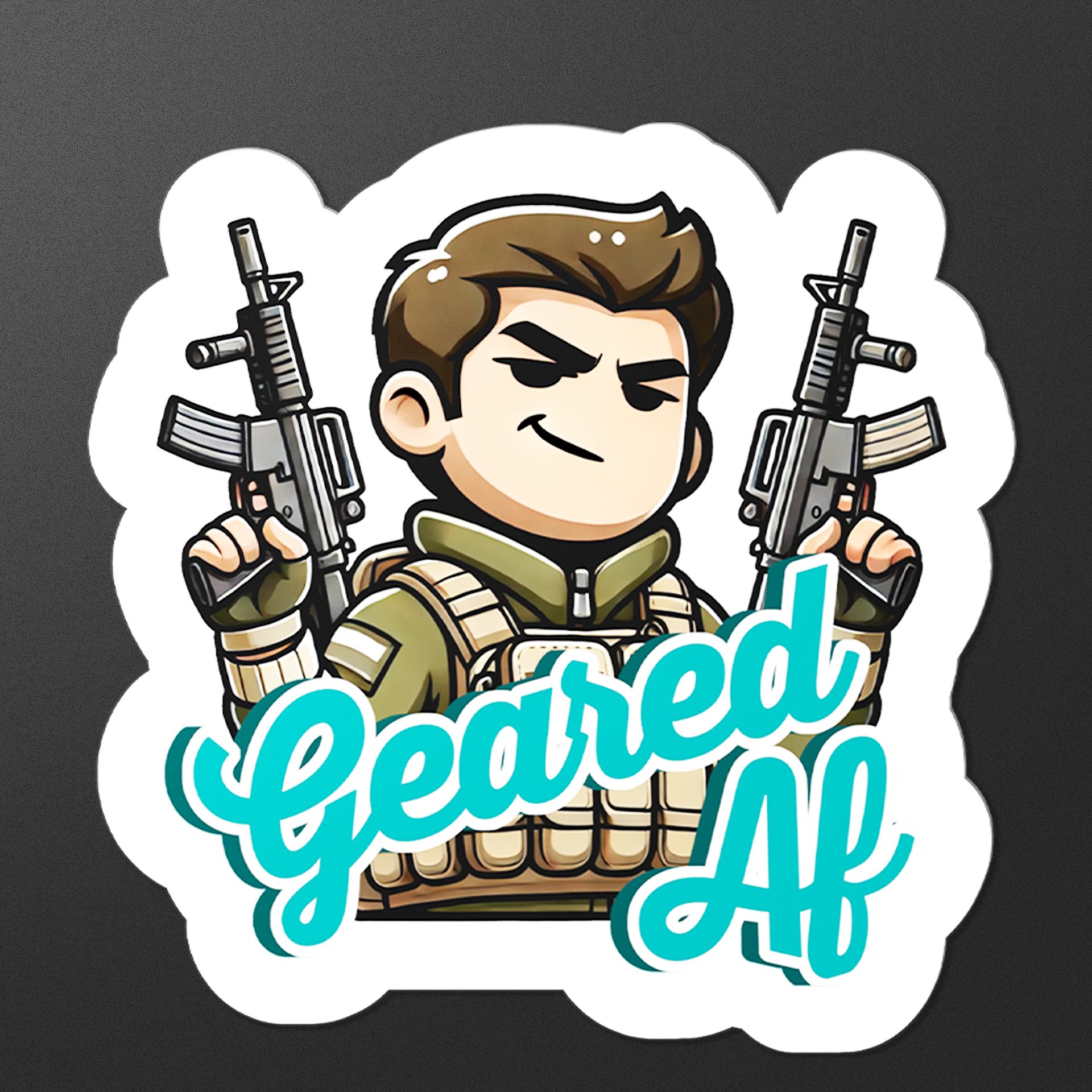 "Geared AF" - A DayZ Sticker product image (3)