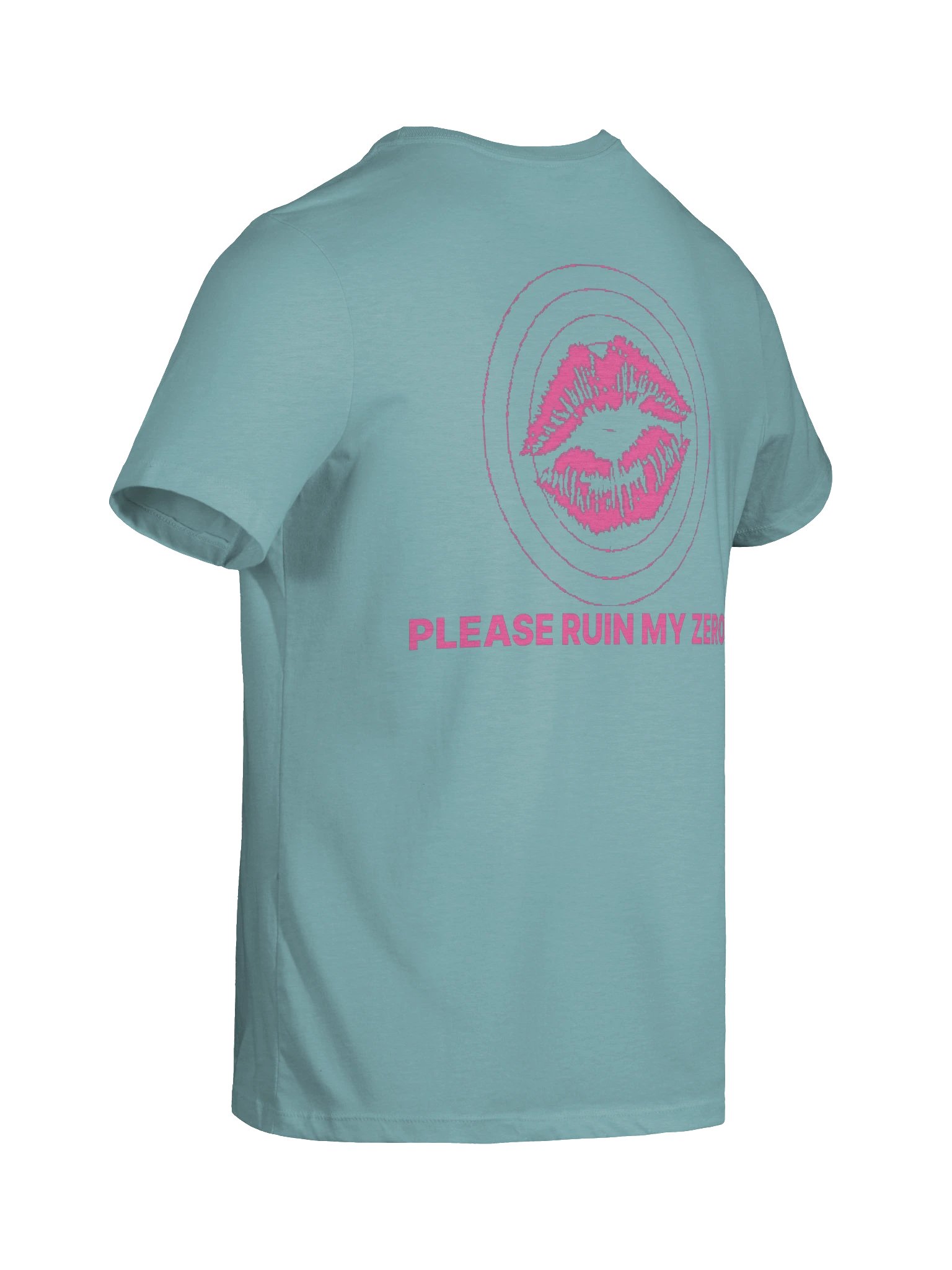 No ShopCo Women's Heather Blue Lagoon Tee - Pink Artwork product image (10)