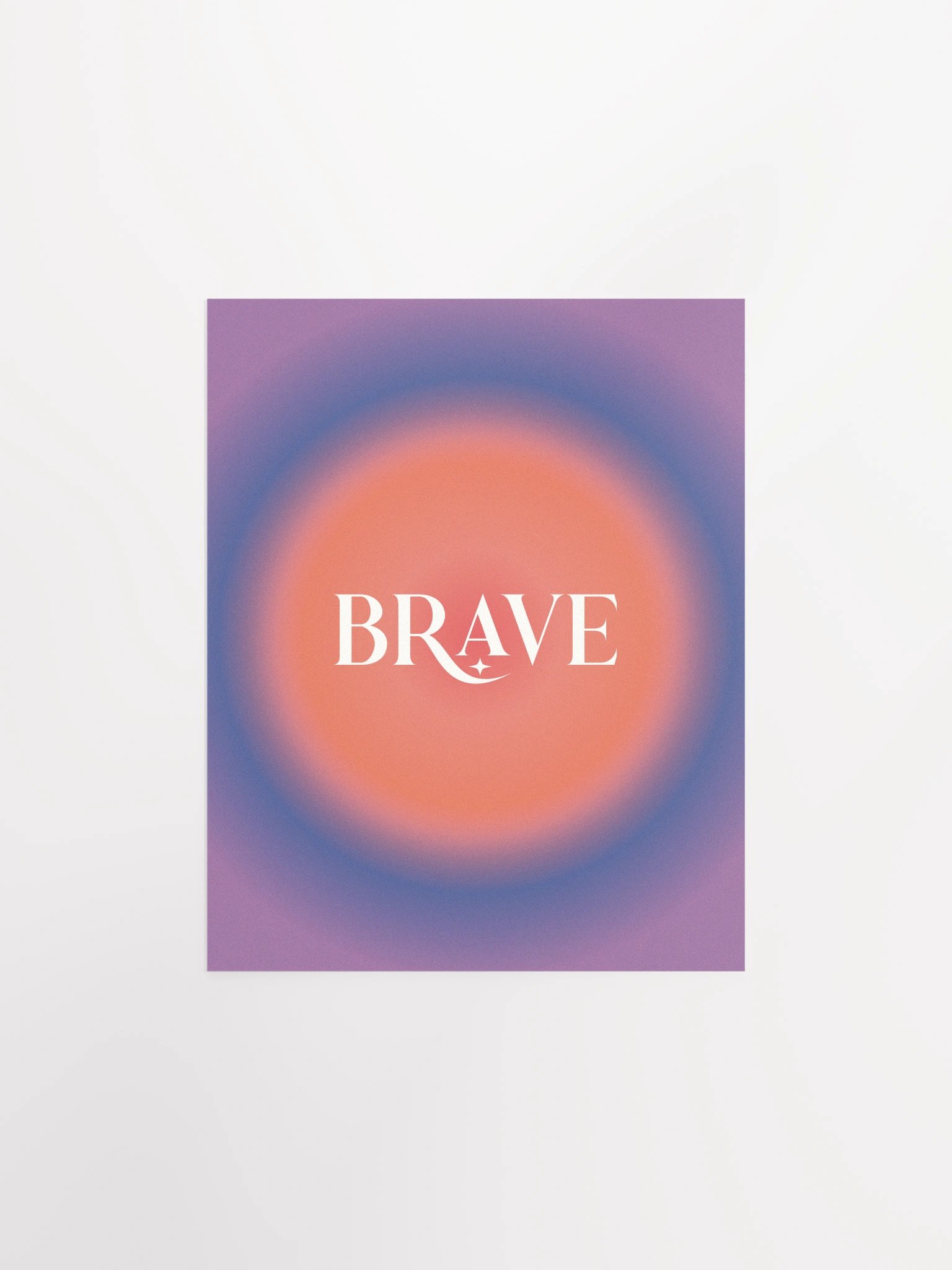 Brave Gradient Grain Poster product image (3)