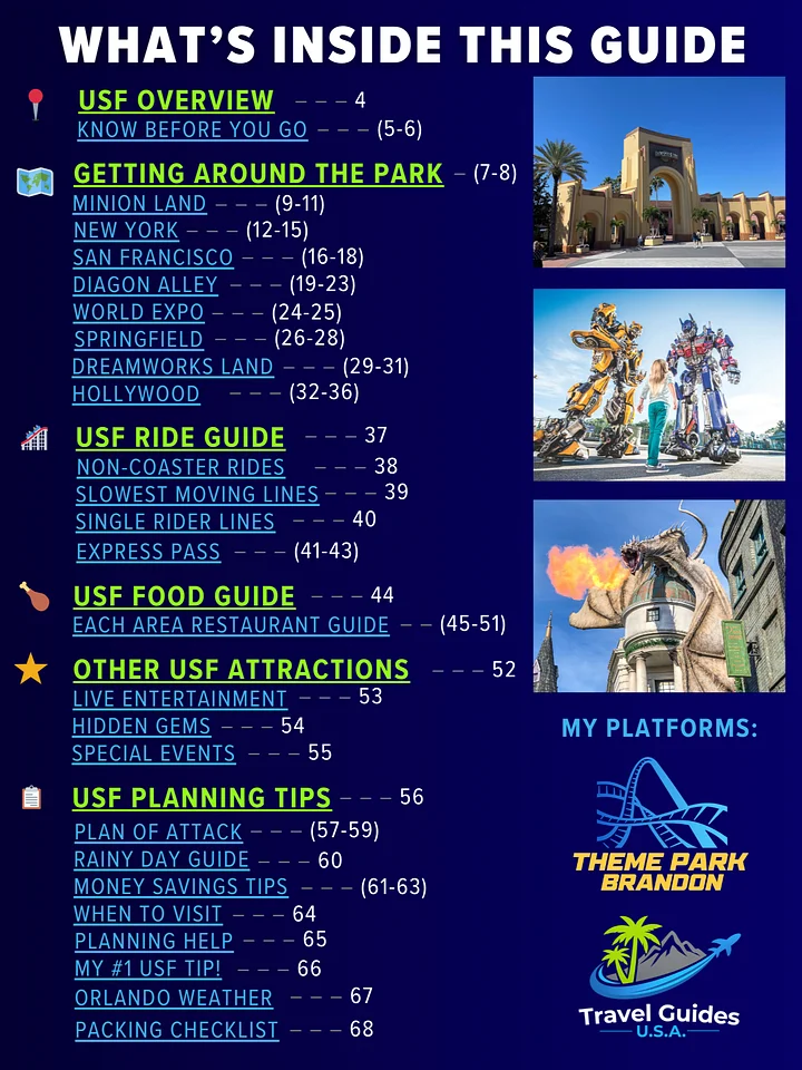 The Ultimate Universal Orlando Travel Bundle (Over 300 pages) Universal Theme Parks & Orlando Travel Guide product image (2)