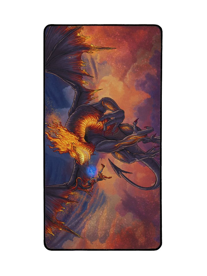 'Massive Dragon' Hand Drawn Playmat by DarkSideTokens! product image (2)