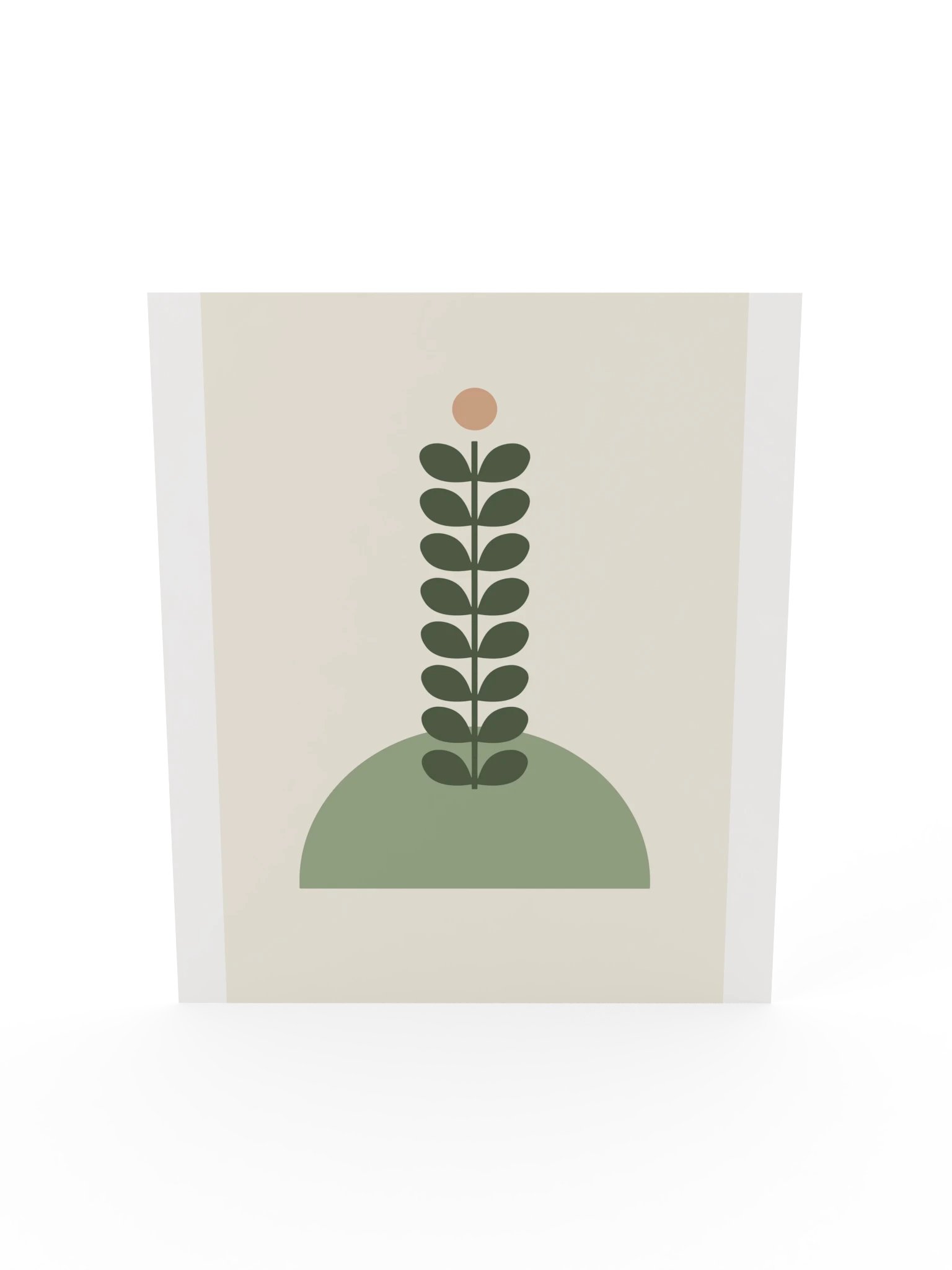 Minimalist Plant Stem Print | Sage Bathroom Wall Art product image (7)