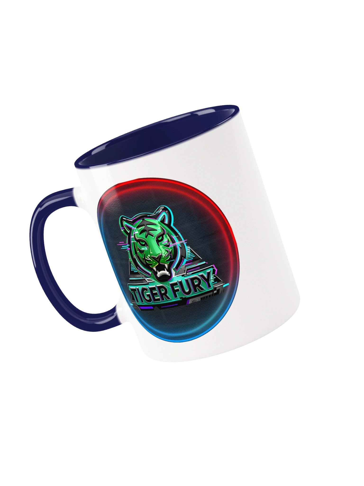 Tiger Fury Neon Logo Mug product image (6)