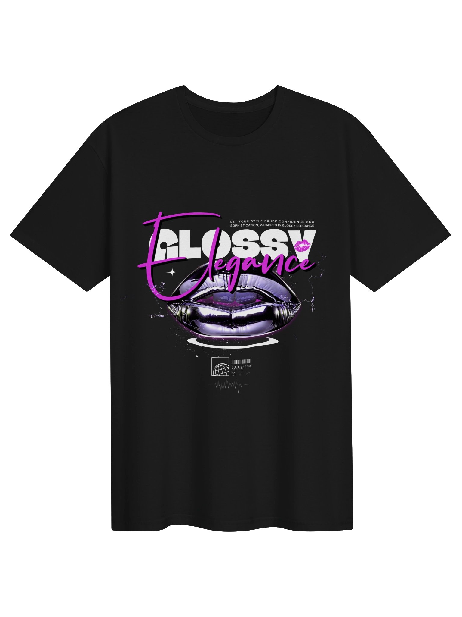 Glossy Elegance Lips Graphic Unisex Softstyle T-Shirt product image (1)