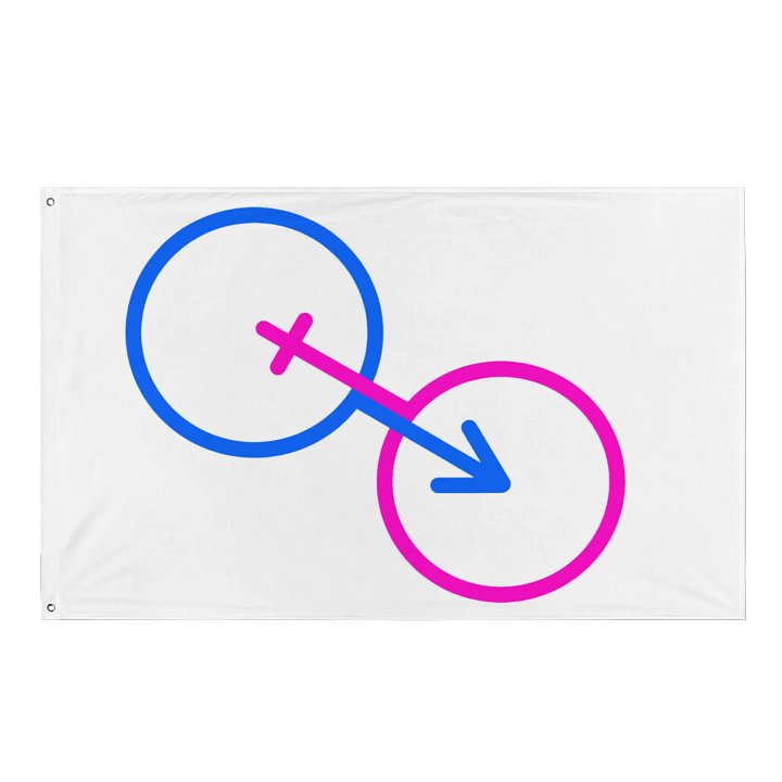 Two Genders Only All-Over Flag product image (1)