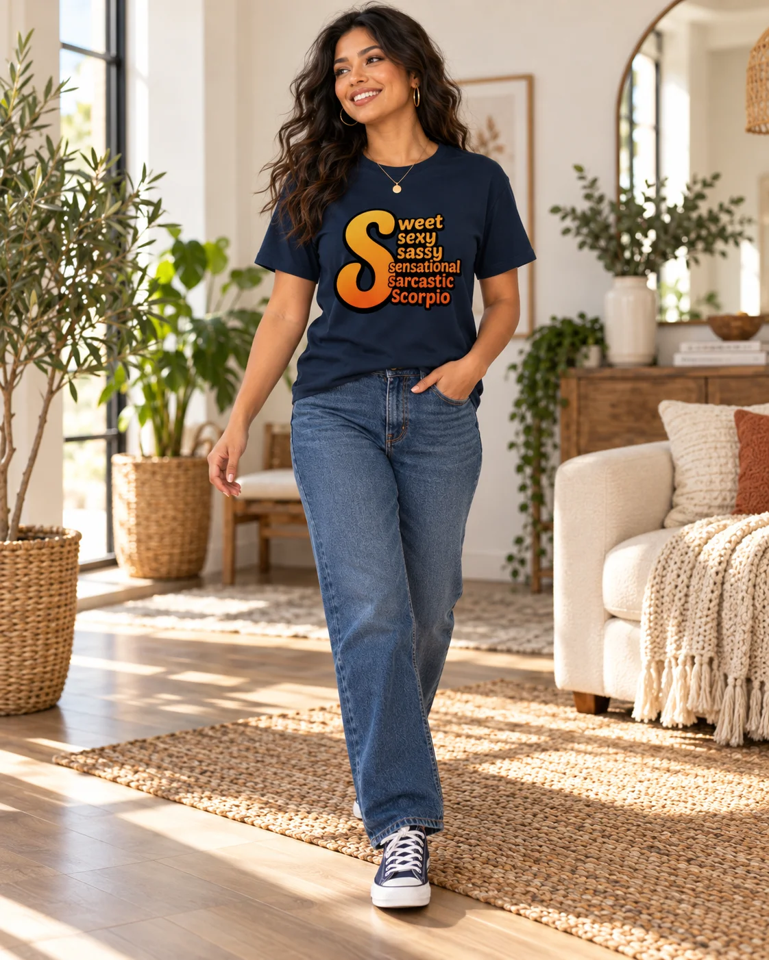 Sweet Sexy Sassy Scorpio T-Shirt | Retro Zodiac Graphic Tee Scorpio Birthday Gift product image (2)
