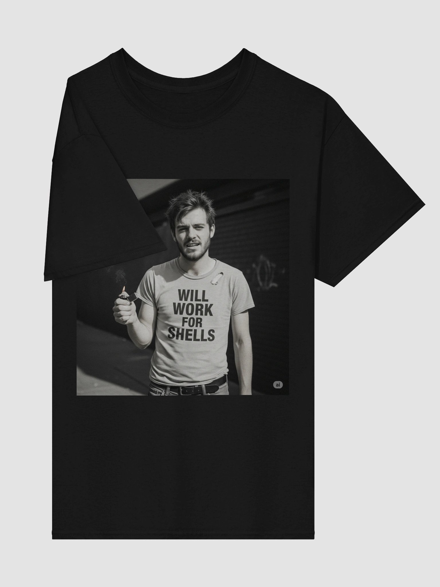 Will Work for Shells Tshirt product image (16)