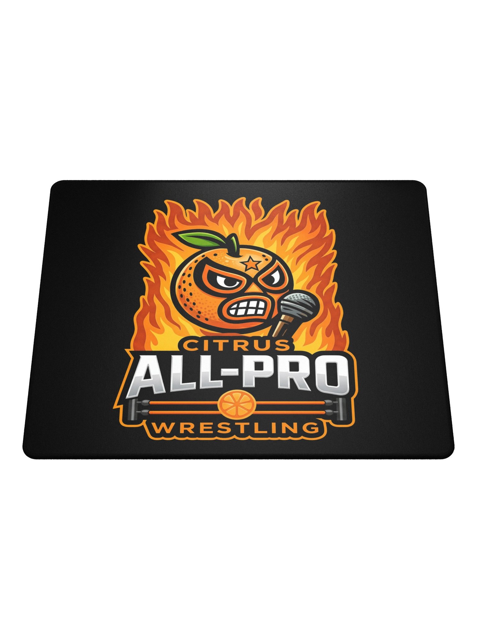 CAPW Flaming Lucha Orange Mousepad product image (1)