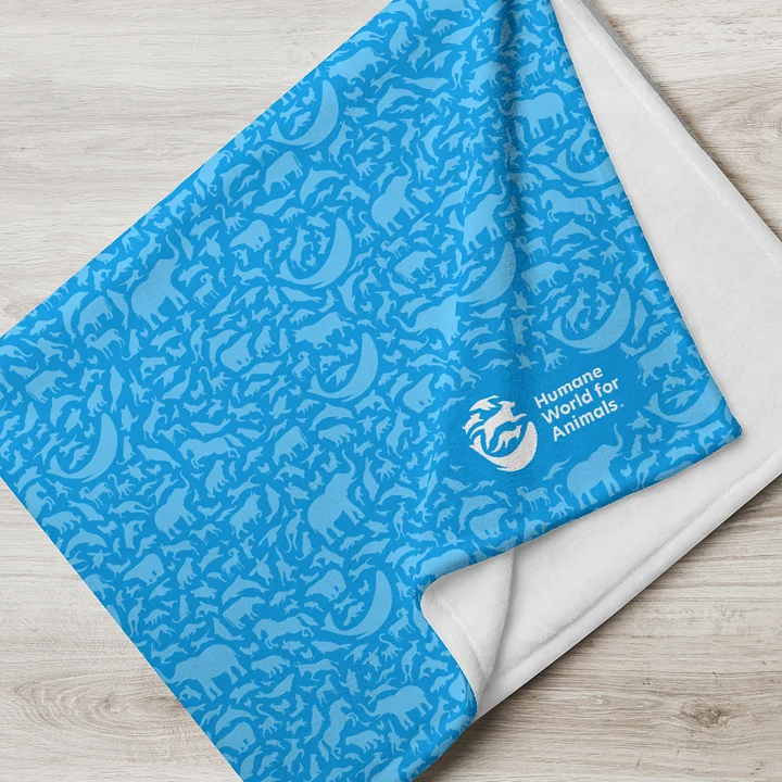 Throw blanket - Animal pattern - Blue product image (2)