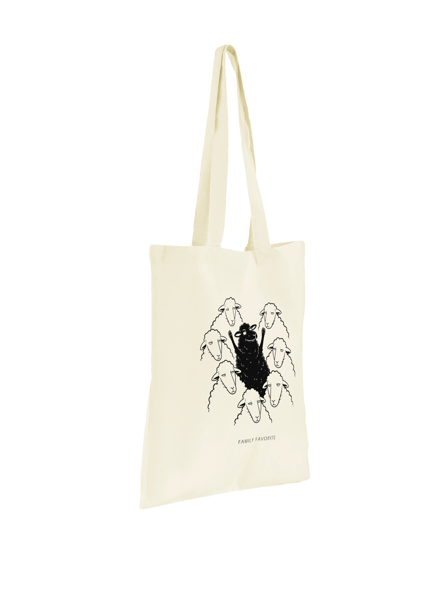 Family Favorite Black Sheep Cotton Tote Bag product image (3)
