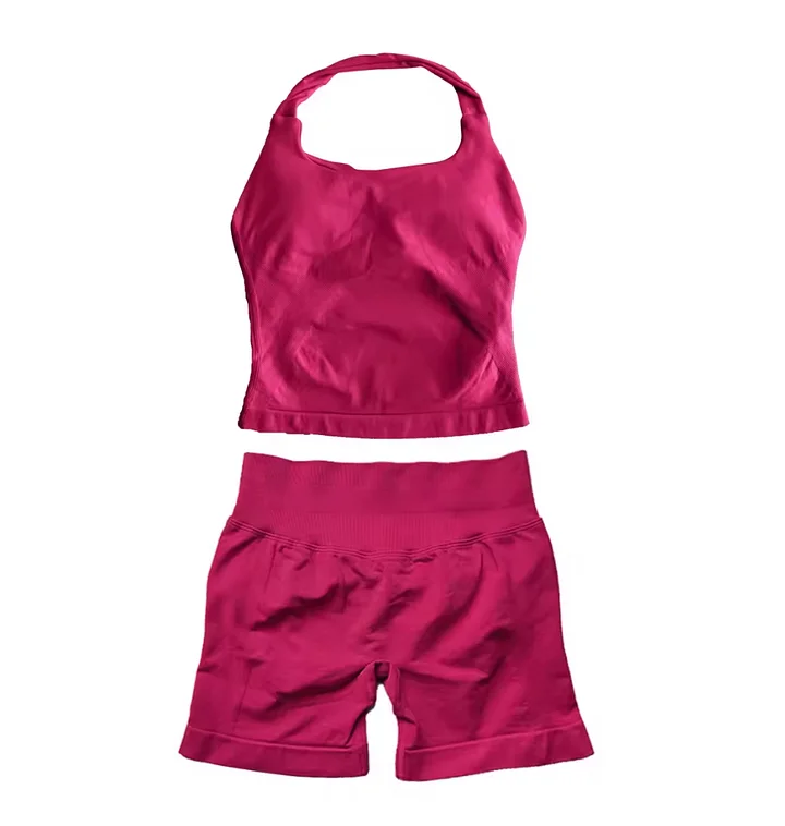 Wild Berry 🍓 Summer Peach Halter Top Set Guaranteed 🍑 Fit to Size. product image (1)