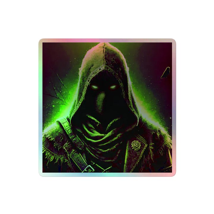 Kryme’s Hooded Figure Holographic Sticker ✨ product image (2)