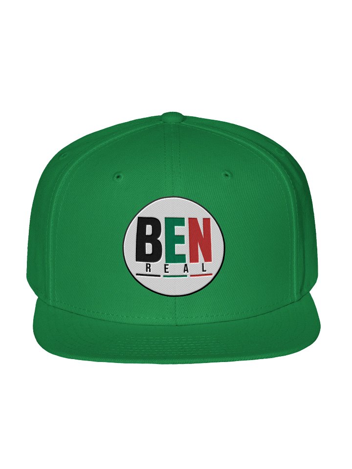 Green BEN Circle Logo Snapback Hat product image (1)