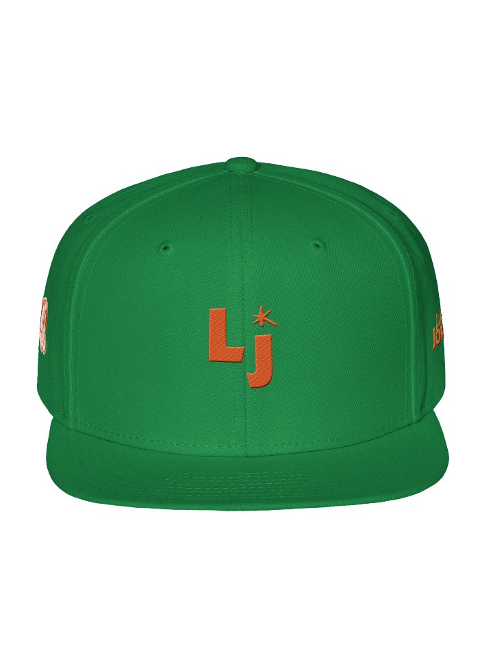 "Icon Bows" Flat Snapback Cap in Kelly Green product image (1)