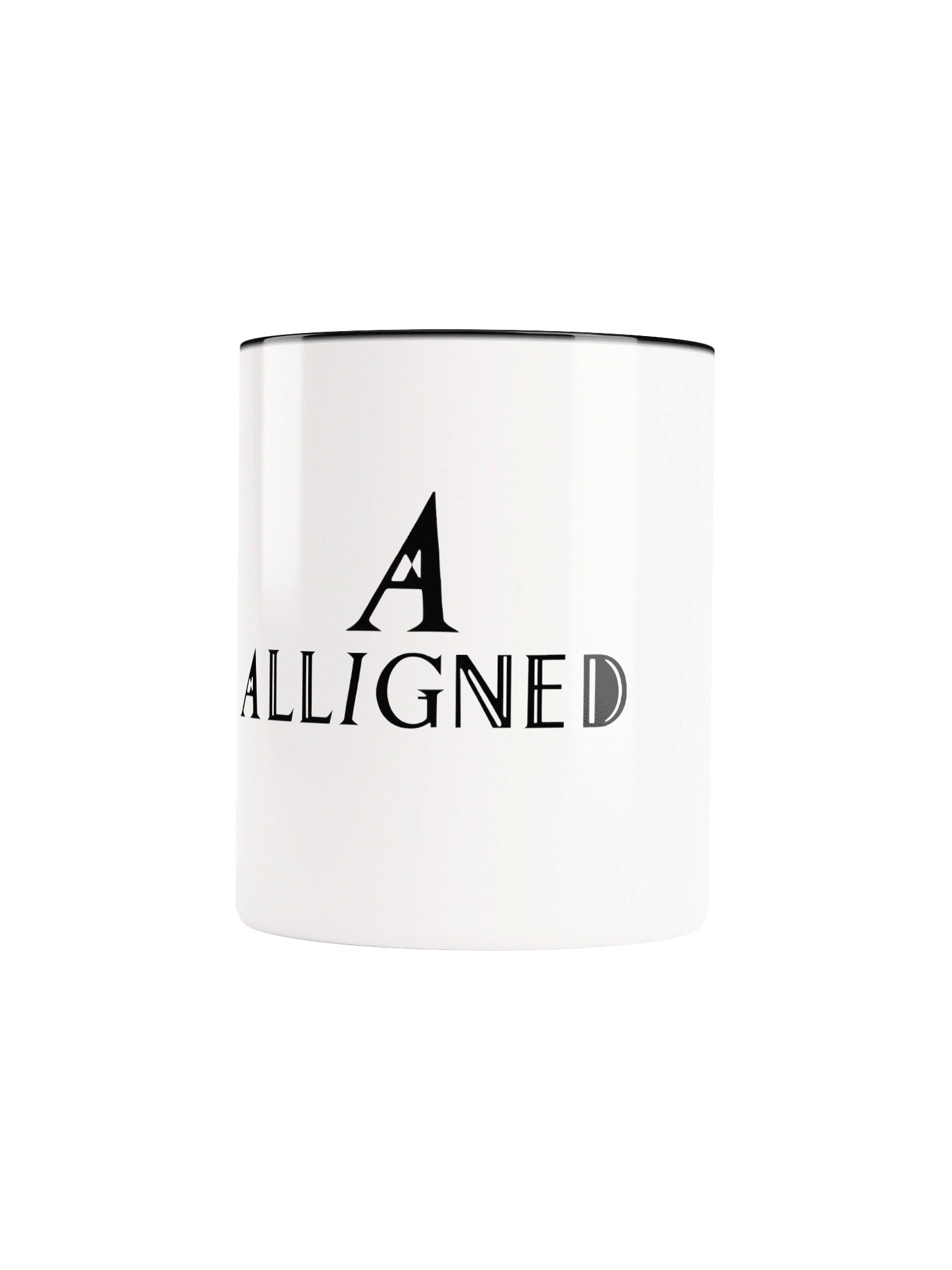 ALLIGNED Minimal A Black Mug Design product image (88)
