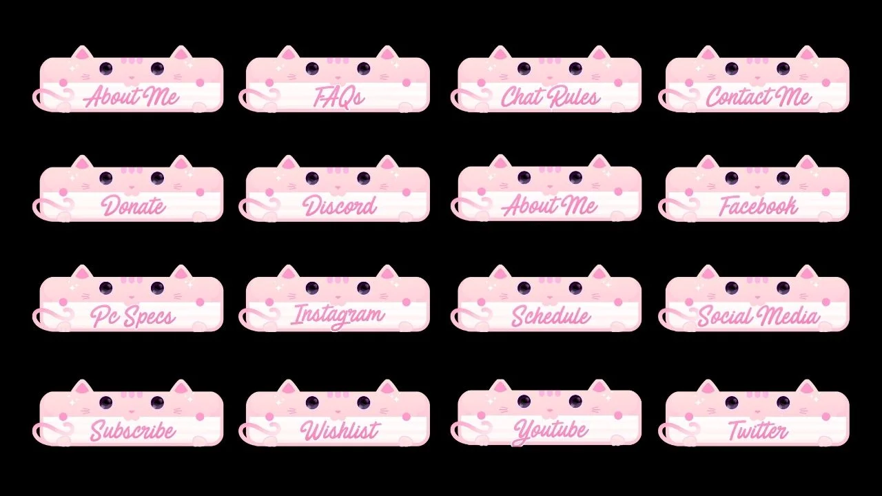 Cute Cat Twitch Panels product image (2)