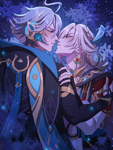 “The Lovers” 🪻💜
.
#genshinfanart #genshinimpactart #alhaitham #kaveh fantasyartwork #artoftheday