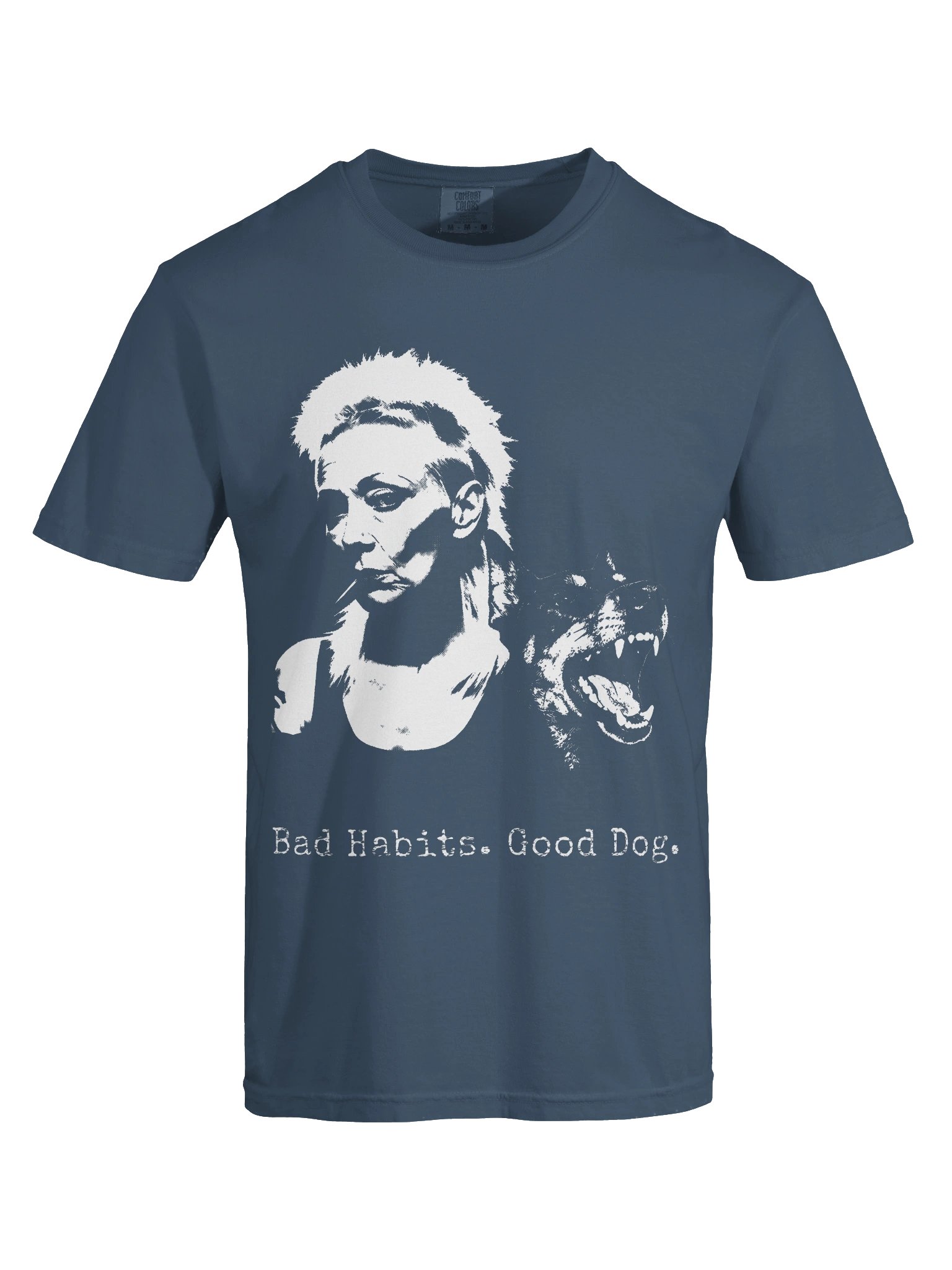 Bad Habits. Good Dog. // Heavyweight Vintage Graphic Tee product image (49)
