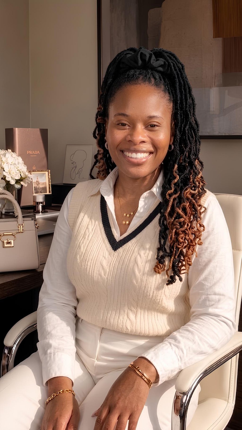 Vaughnice smiling
