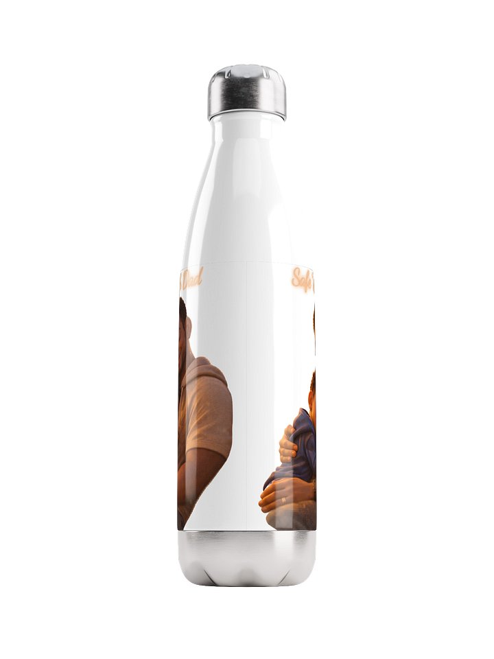 Safe With Dad Stainless Steel Water Bottle product image (1)