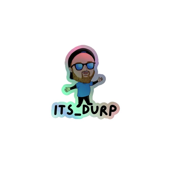 Its Durp Chibi Holographic Sticker product image (1)