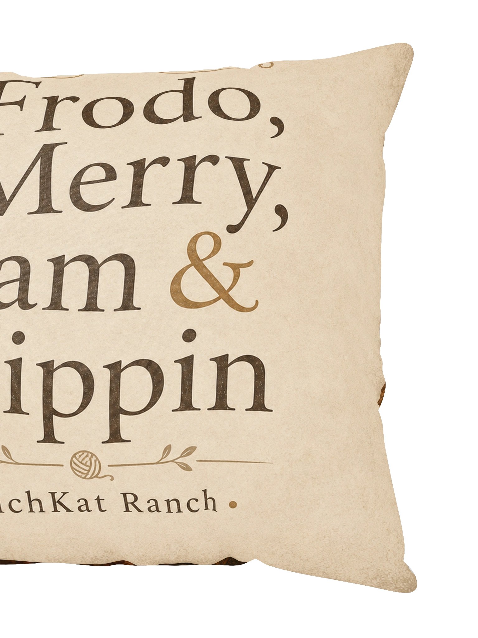 Frodo, Merry, Sam & Pippin Cozy Cats Throw Pillow product image (4)