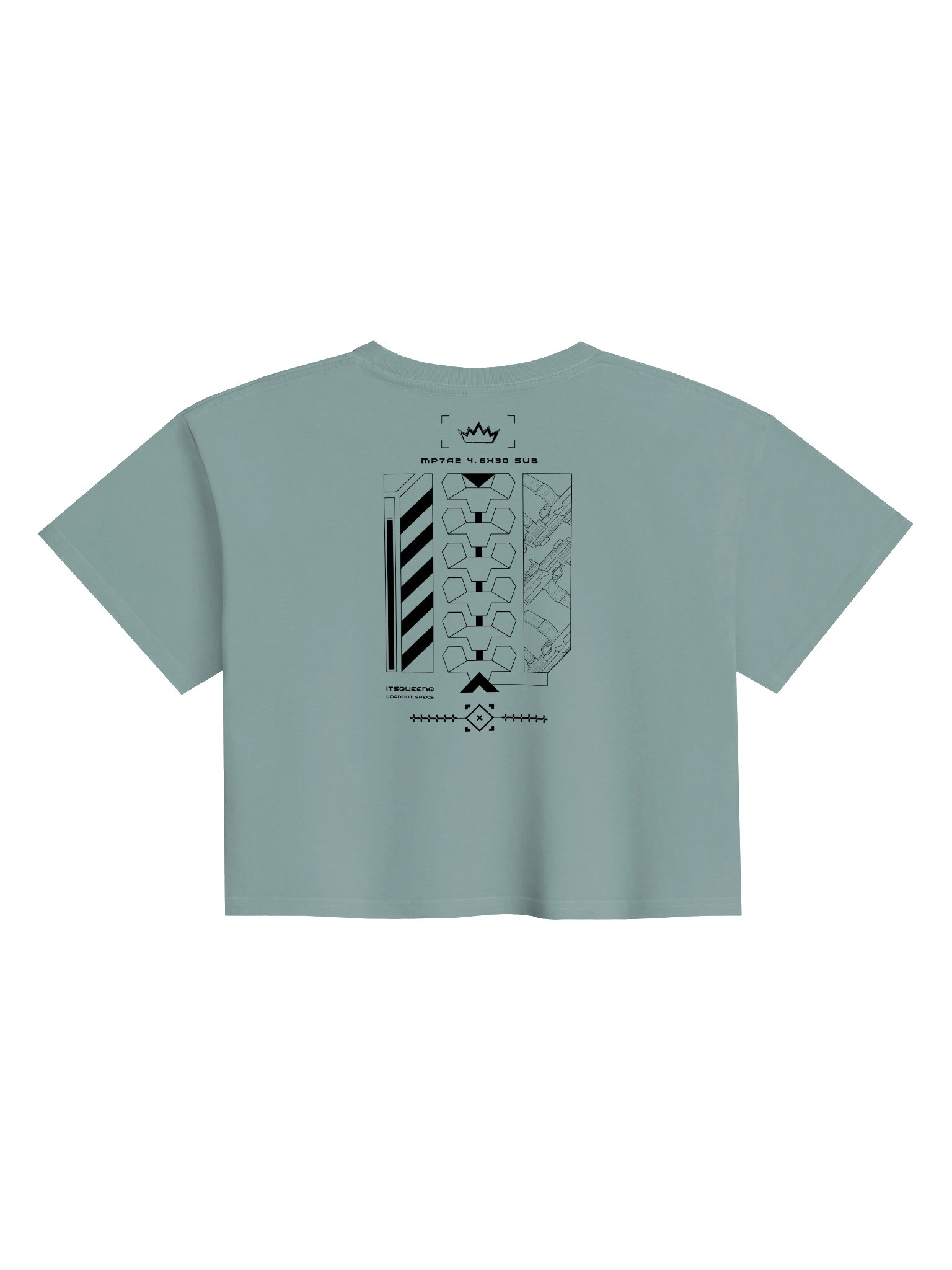 MP7 Grid Black Crop Top product image (17)