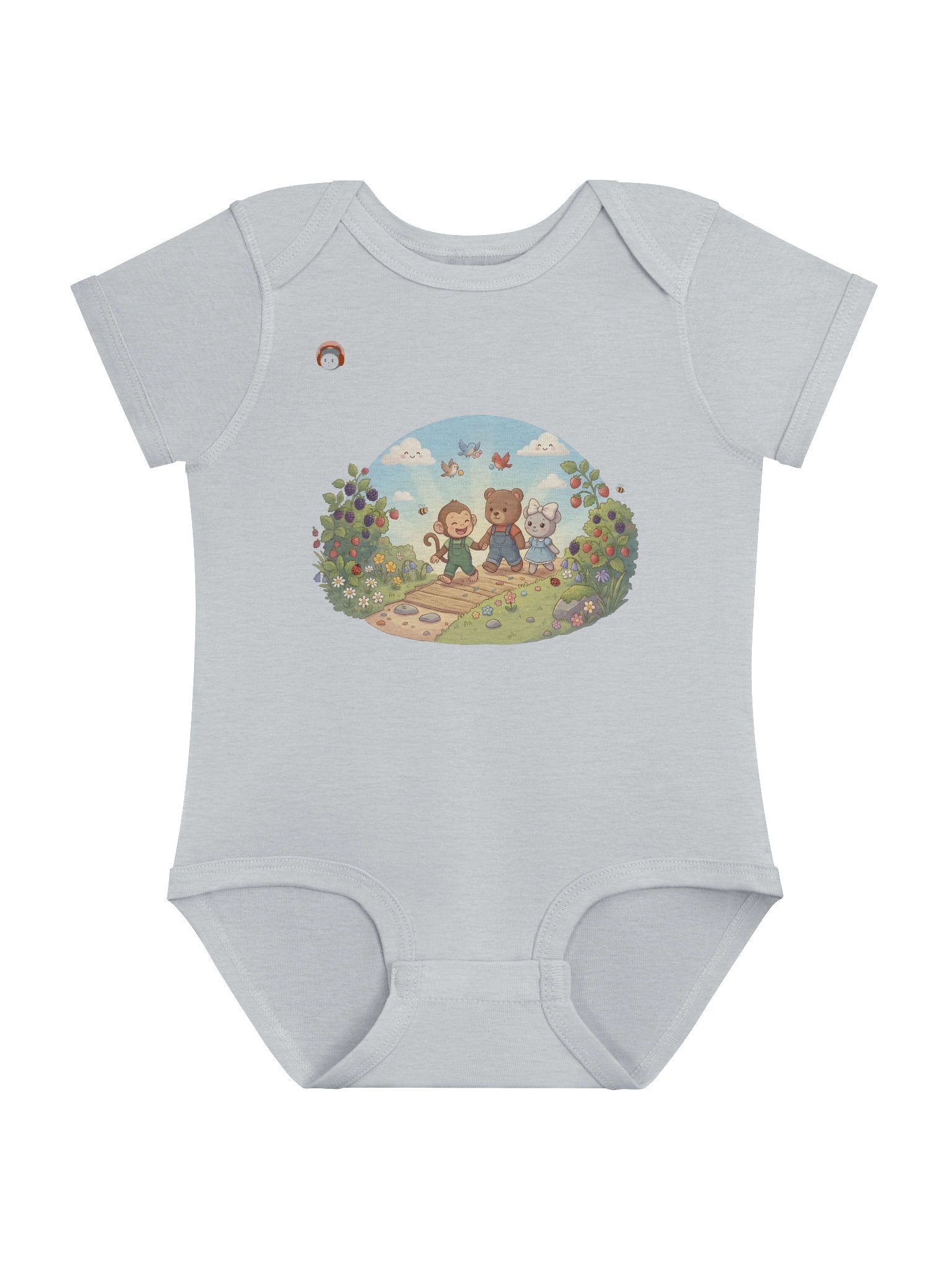 Body za bebe (Veličina 06mj. - 24mj.) - Šumska avantura Lutkice Line i Prijatelja🐾🐻🐵 product image (3)